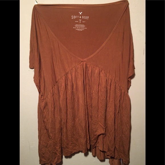 American Eagle Brown Top - Picture 1 of 2